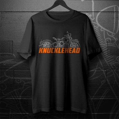 Harley-Davidson E | EL | F & FL 1936 - 1947 (Knucklehead) Inspired T-Shirt - Biker Motorcycle Tee Shirt