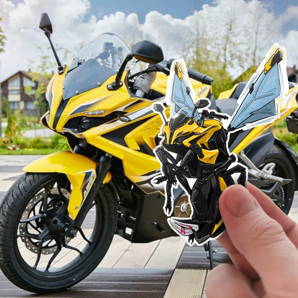 Bajaj Pulsar Stickers - Set of 3 Motorcycle Decals for Riders