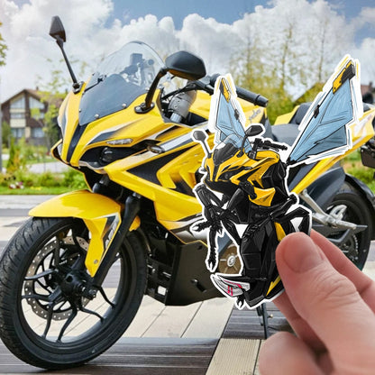 Bajaj Pulsar Stickers - Set of 3 Motorcycle Decals for Riders