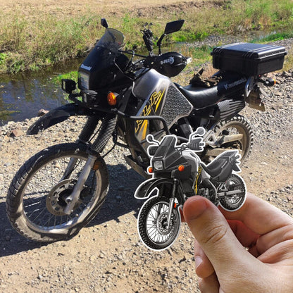 Kawasaki KLR 650 A 2004-07 Stickers - Set of 3 Motorcycle Decals for Riders
