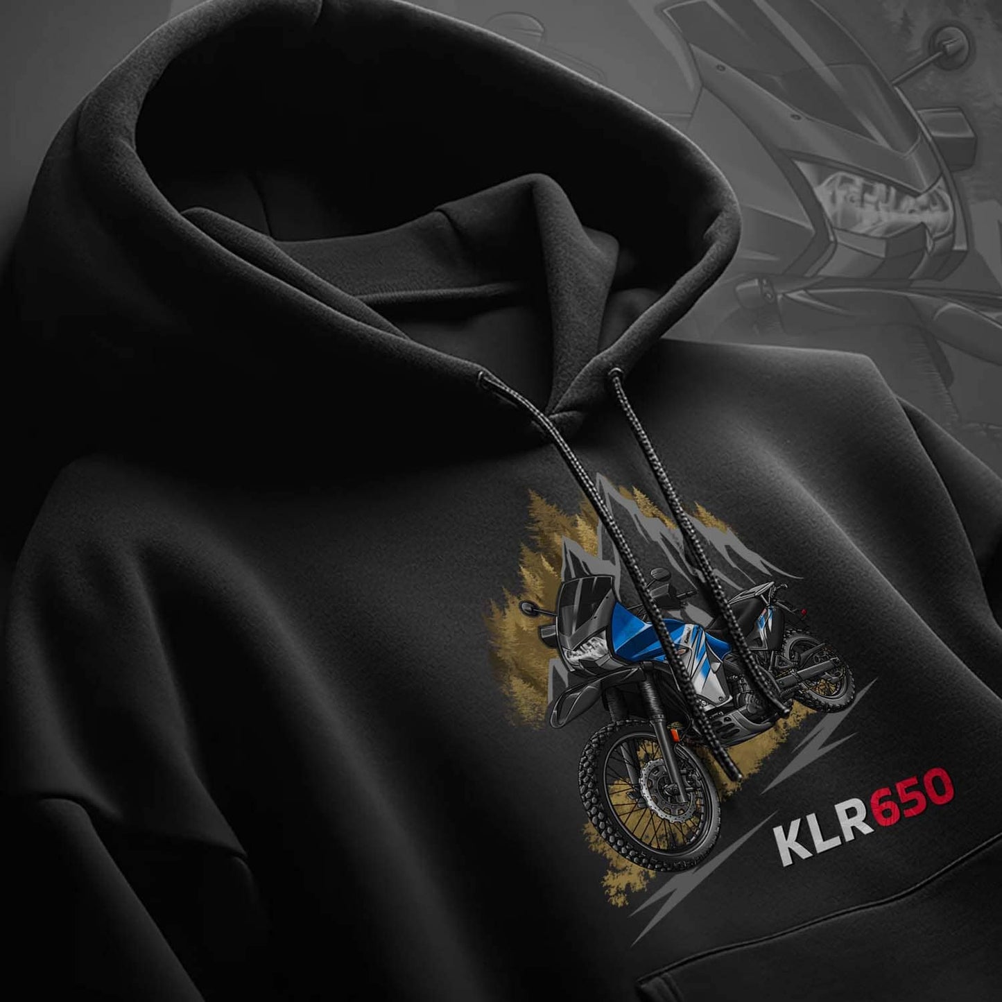 Kawasaki KLR 650 2011-14 Hoodie - Motorcycle Sweatshirt for Riders
