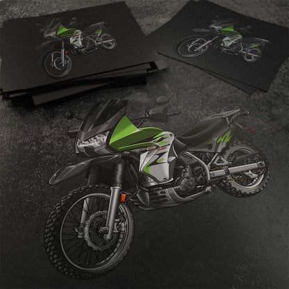 Kawasaki KLR 650 2008-10 Stickers - Set of 3 Motorcycle Decals for Riders