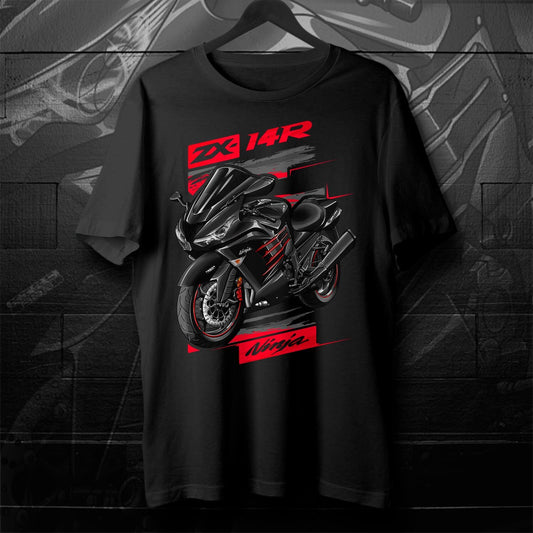 Kawasaki Ninja ZX-14R 2014-16 T-Shirt - Motorcycle Tee Shirt for Riders