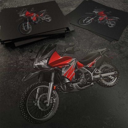 Kawasaki KLR 650 2008-10 Stickers - Set of 3 Motorcycle Decals for Riders