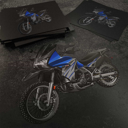 Kawasaki KLR 650 2008-10 Stickers - Set of 3 Motorcycle Decals for Riders
