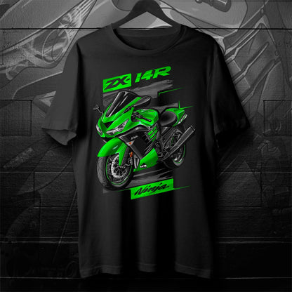 Kawasaki Ninja ZX-14R 2014-16 T-Shirt - Motorcycle Tee Shirt for Riders