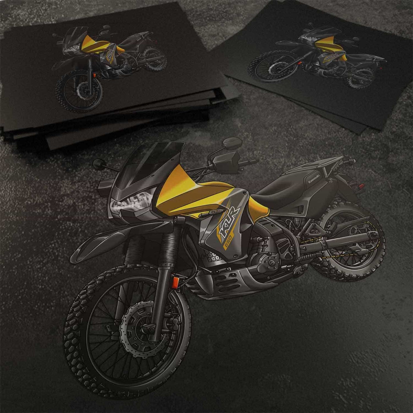 Kawasaki KLR 650 2014-18 Stickers - Set of 3 Motorcycle Decals for Riders