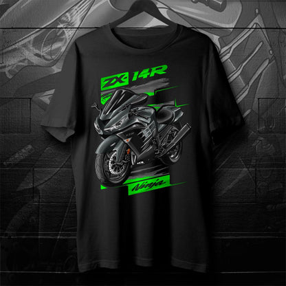 Kawasaki Ninja ZX-14R 2014-16 T-Shirt - Motorcycle Tee Shirt for Riders