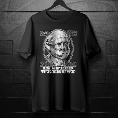 Motorcycle T-Shirt " In Speed We Trust " - Motorcycle Tee Shirt for Riders