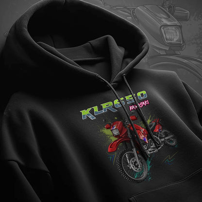 Kawasaki KLR 650 C Hoodie - Motorcycle Sweatshirt for Riders