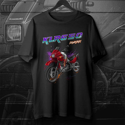 Kawasaki KLR 650 A 2004-07 T-Shirt - Motorcycle Tee Shirt for Riders