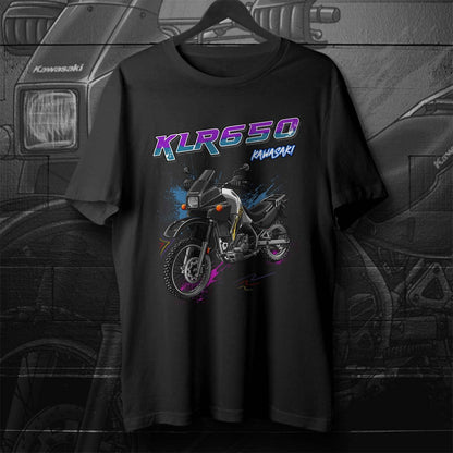 Kawasaki KLR 650 A 2004-07 T-Shirt - Motorcycle Tee Shirt for Riders