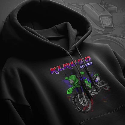 Kawasaki KLR 650 C Hoodie - Motorcycle Sweatshirt for Riders