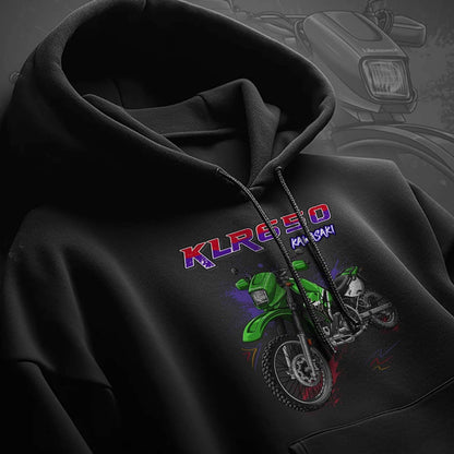 Kawasaki KLR 650 C Hoodie - Motorcycle Sweatshirt for Riders