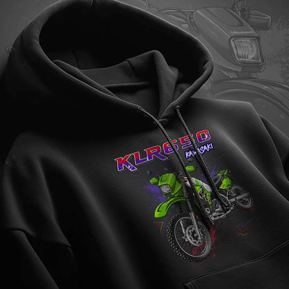 Kawasaki KLR 650 C Hoodie - Motorcycle Sweatshirt for Riders