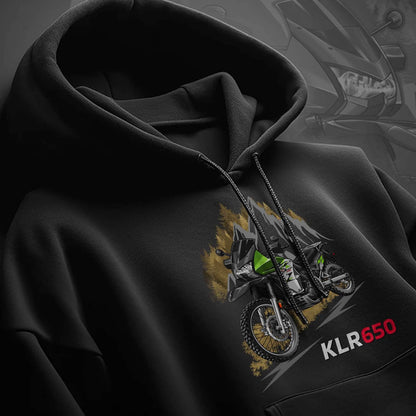Kawasaki KLR 650 2008-10 Hoodie - Motorcycle Sweatshirt for Riders