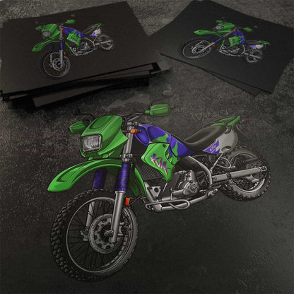 Kawasaki KLR 650 C Stickers - Set of 3 Motorcycle Decals for Riders