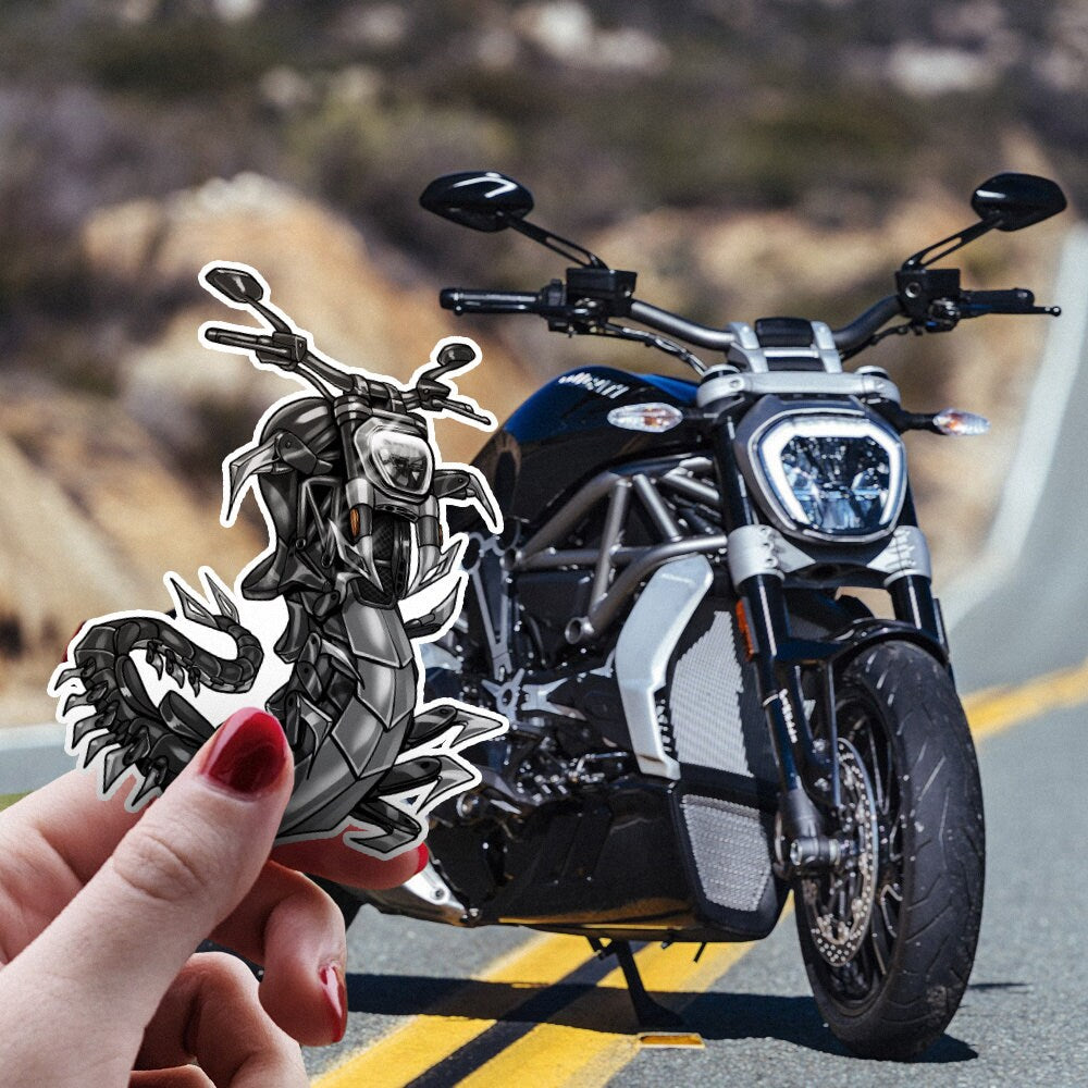 Ducati XDiavel Stickers - Set of 3 Motorcycle Decals for Riders