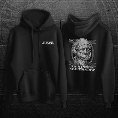 Motorcycle Hoodie " In Speed We Trust " - Motorcycle Sweatshirt for Riders