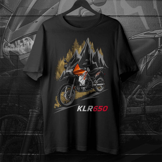 Kawasaki KLR 650 2011-14 T-Shirt - Motorcycle Tee Shirt for Riders