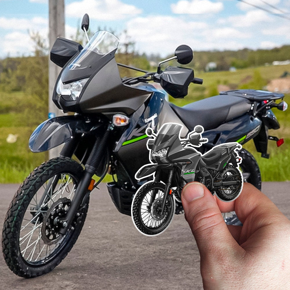 Kawasaki KLR 650 2011-14 Stickers - Set of 3 Motorcycle Decals for Riders