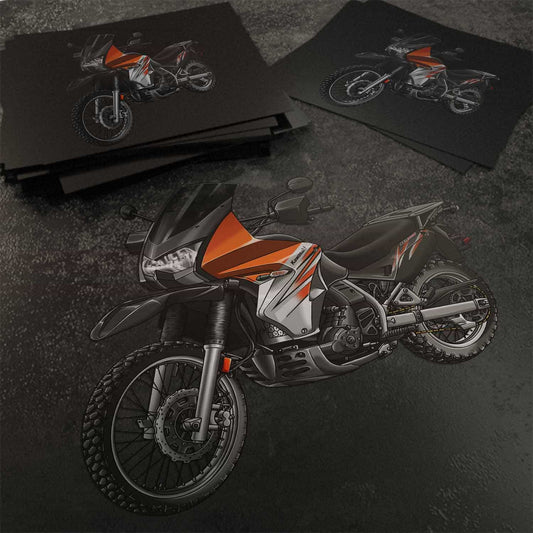 Kawasaki KLR 650 2011-14 Stickers - Set of 3 Motorcycle Decals for Riders
