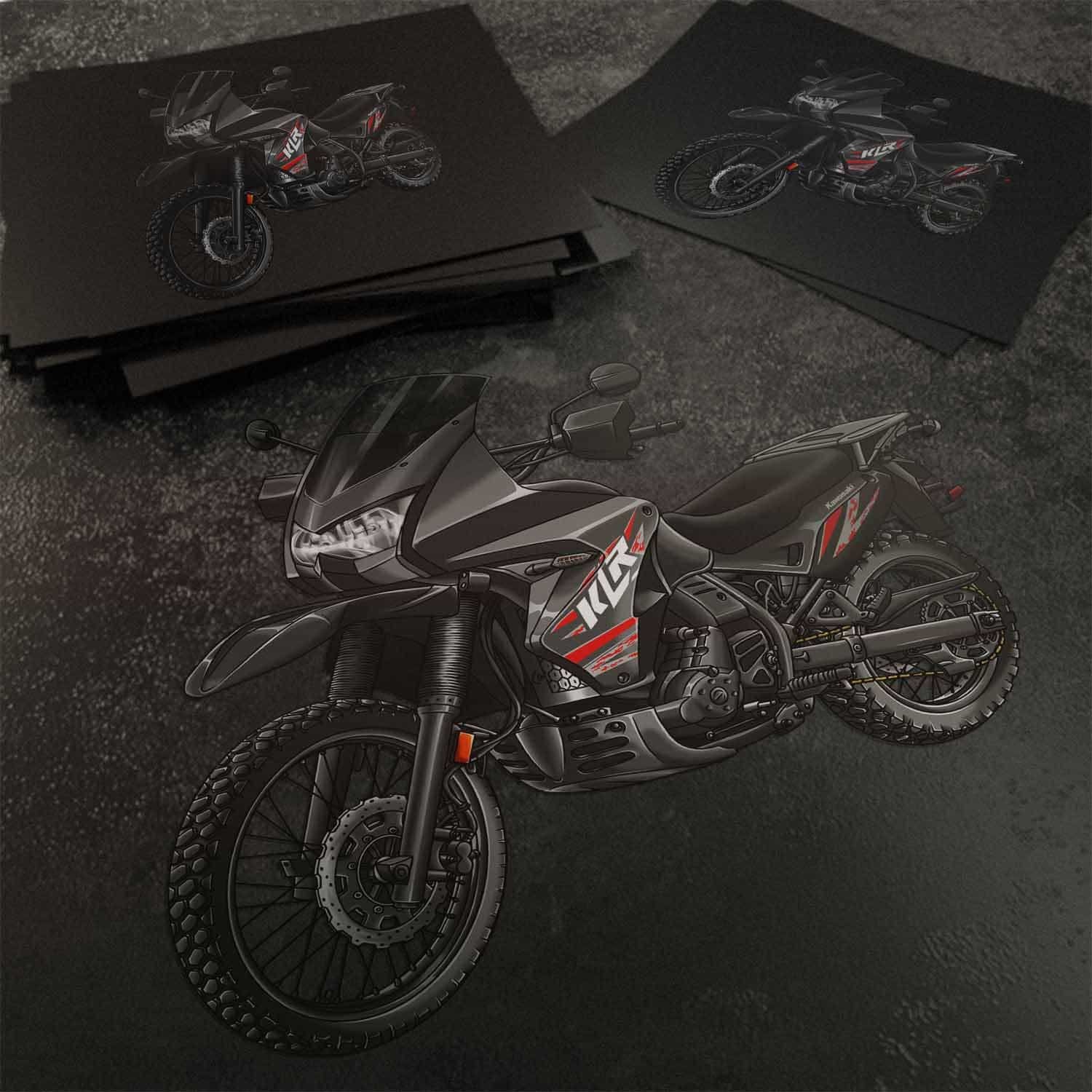 Kawasaki KLR 650 2011-14 Stickers - Set of 3 Motorcycle Decals for Riders