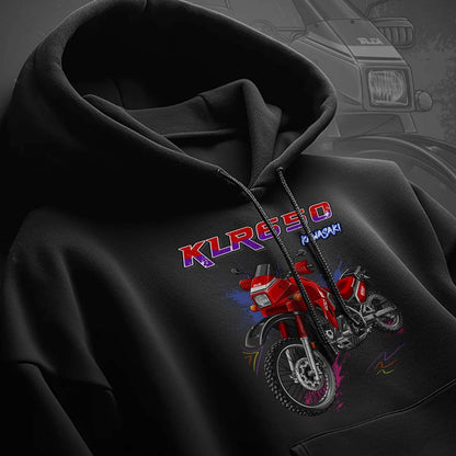 Kawasaki KLR 650 A 1987-93 Hoodie - Motorcycle Sweatshirt for Riders