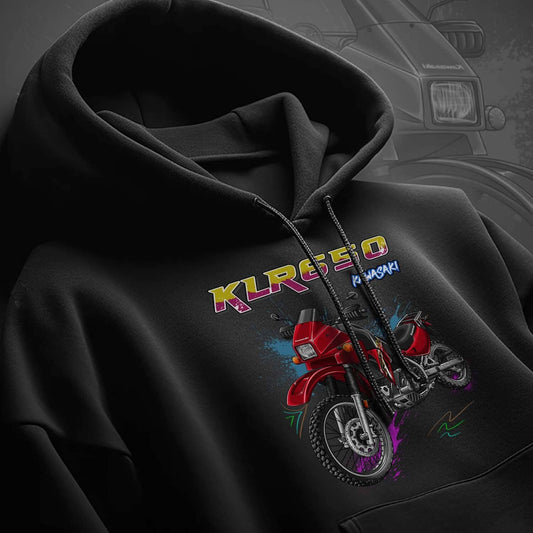 Kawasaki KLR 650 A 2004-07 Hoodie - Motorcycle Sweatshirt for Riders