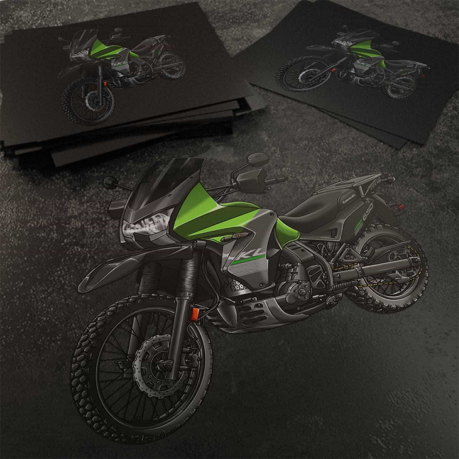 Kawasaki KLR 650 2011-14 Stickers - Set of 3 Motorcycle Decals for Riders