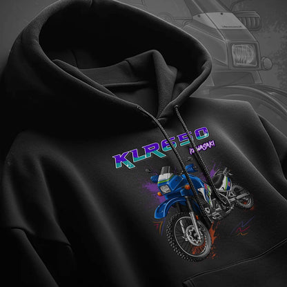 Kawasaki KLR 650 A 1987-93 Hoodie - Motorcycle Sweatshirt for Riders