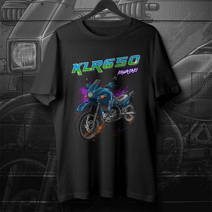 Kawasaki KLR 650 A 1994-2003 T-Shirt - Motorcycle Tee Shirt for Riders
