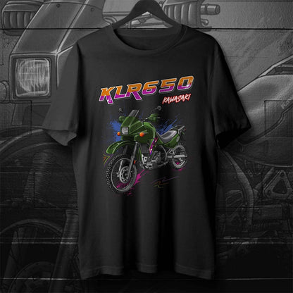 Kawasaki KLR 650 A 1994-2003 T-Shirt - Motorcycle Tee Shirt for Riders