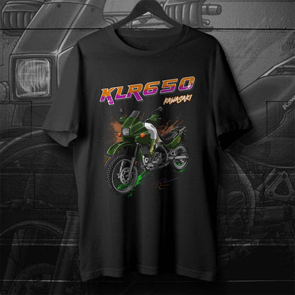 Kawasaki KLR 650 A 1994-2003 T-Shirt - Motorcycle Tee Shirt for Riders