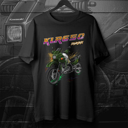 Kawasaki KLR 650 A 1994-2003 T-Shirt - Motorcycle Tee Shirt for Riders
