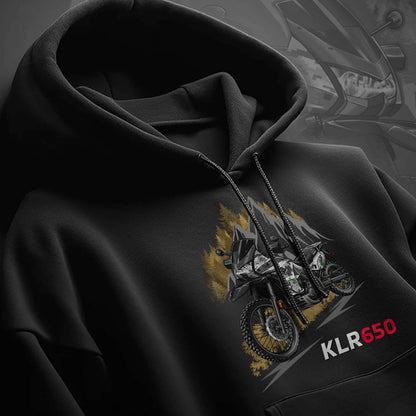 Kawasaki KLR 650 2014-18 Hoodie - Motorcycle Sweatshirt for Riders
