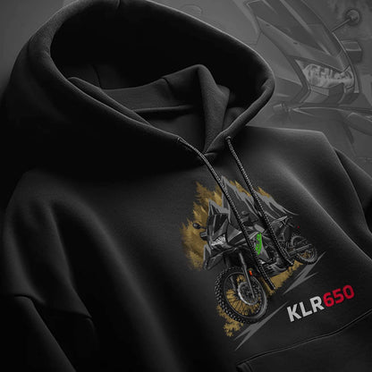 Kawasaki KLR 650 2014-18 Hoodie - Motorcycle Sweatshirt for Riders