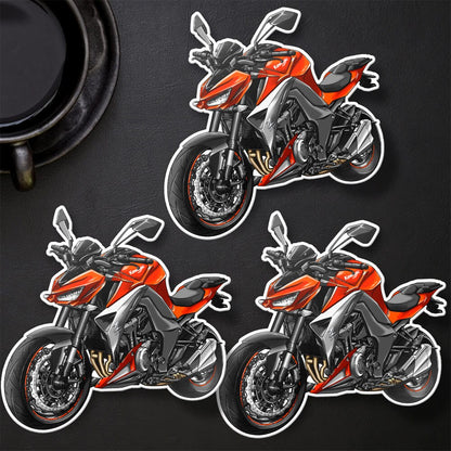 Kawasaki Z1000 2014-16 Stickers - Set of 3 Motorcycle Decals for Riders