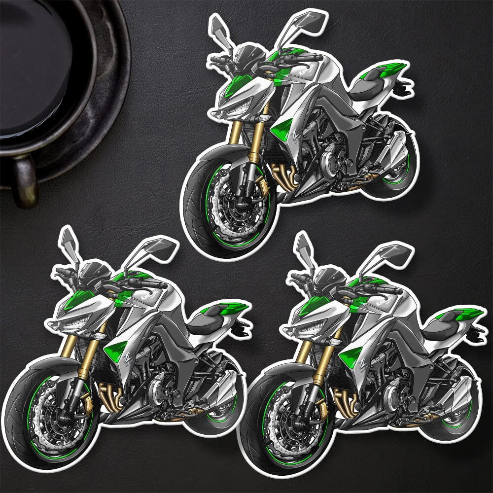 Kawasaki Z1000 2014-16 Stickers - Set of 3 Motorcycle Decals for Riders
