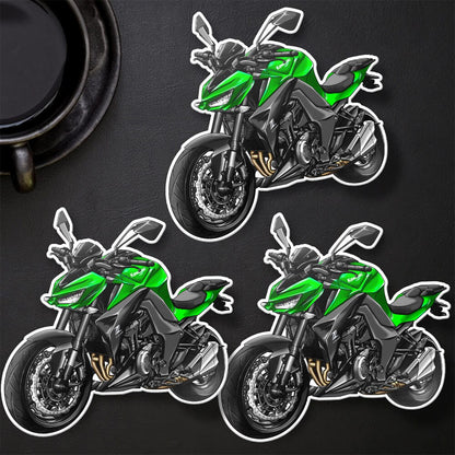 Kawasaki Z1000 2014-16 Stickers - Set of 3 Motorcycle Decals for Riders