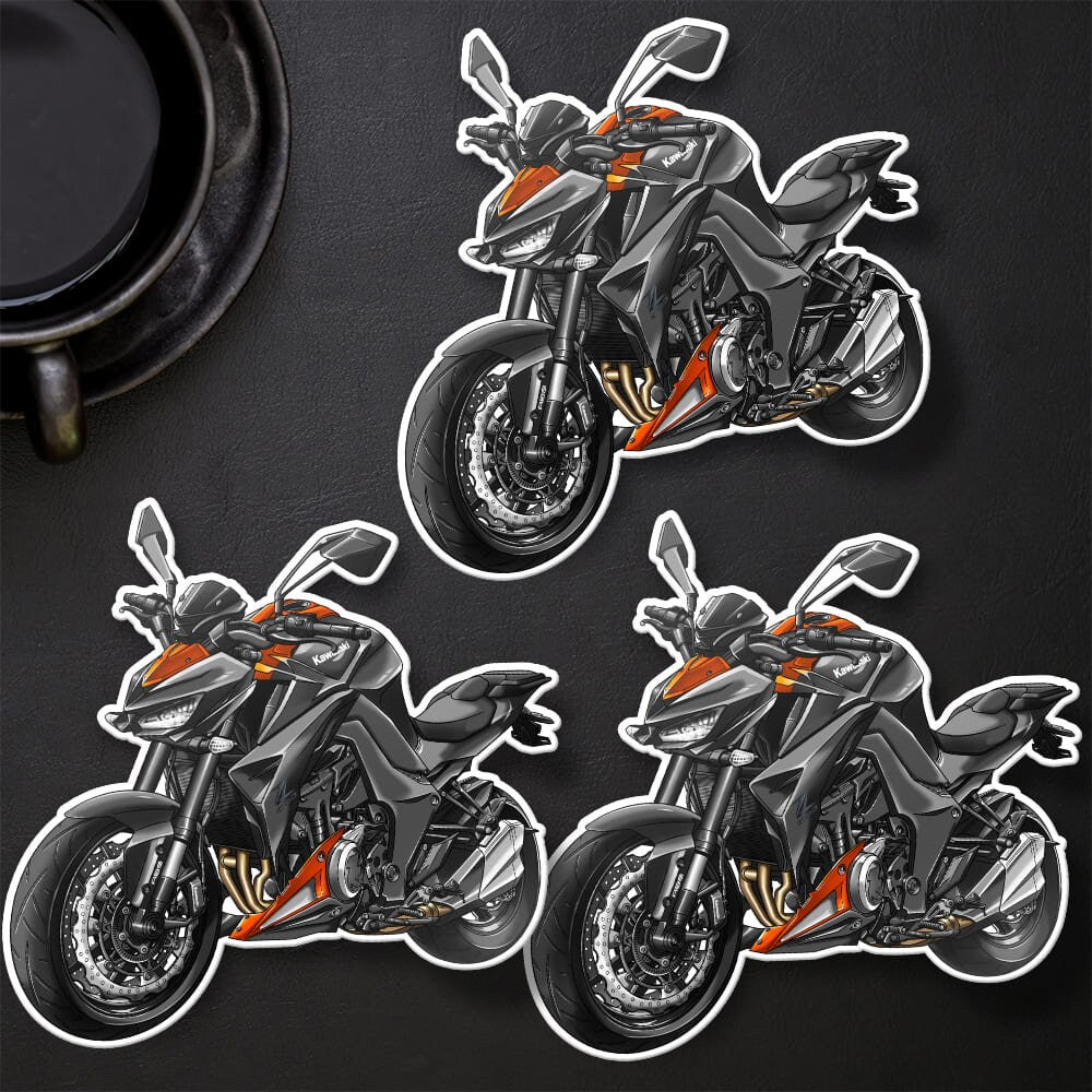 Kawasaki Z1000 2014-16 Stickers - Set of 3 Motorcycle Decals for Riders