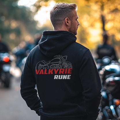Honda Valkyrie Rune Inspired Hoodie - Motorcycle Sweatshirt for Riders
