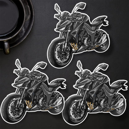 Kawasaki Z1000 2014-16 Stickers - Set of 3 Motorcycle Decals for Riders