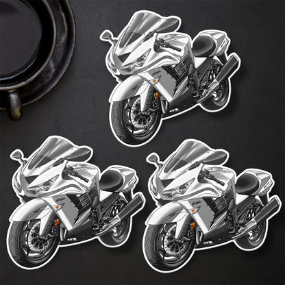 Kawasaki Ninja ZX-14R 2012-13 Stickers - Set of 3 Motorcycle Decals for Riders