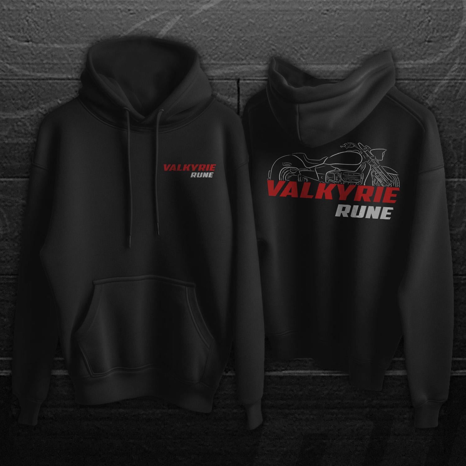 Honda Valkyrie Rune Inspired Hoodie - Motorcycle Sweatshirt for Riders