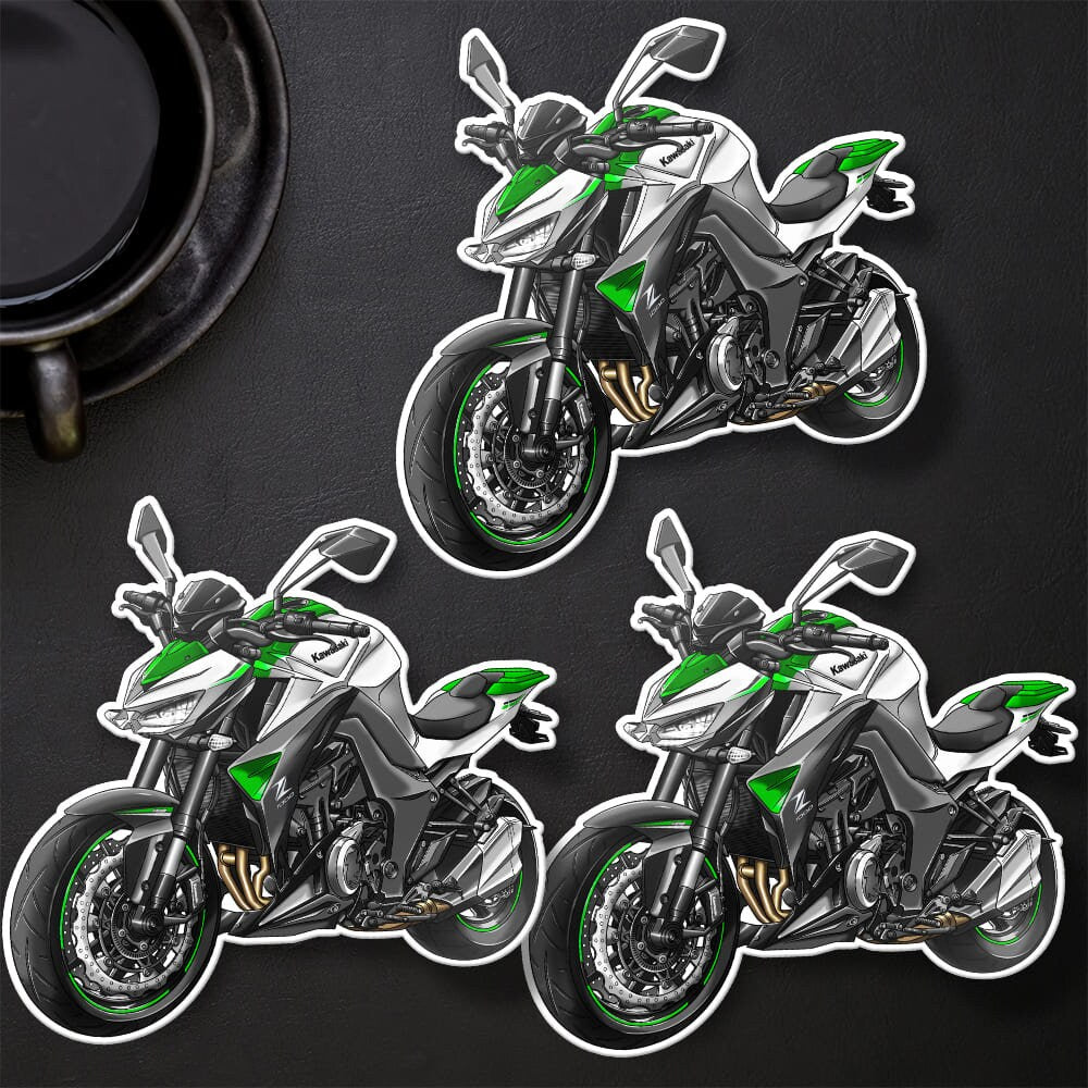 Kawasaki Z1000 2014-16 Stickers - Set of 3 Motorcycle Decals for Riders