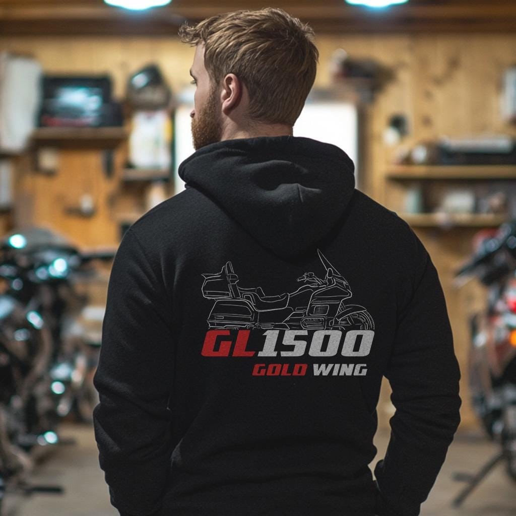 Honda GL 1500 Gold Wing Inspired Hoodie - Motorcycle Sweatshirt for Riders