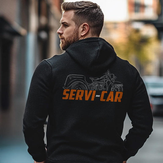 Harley-Davidson Servi-Car GE Inspired Hoodie - Biker Motorcycle Sweatshirt