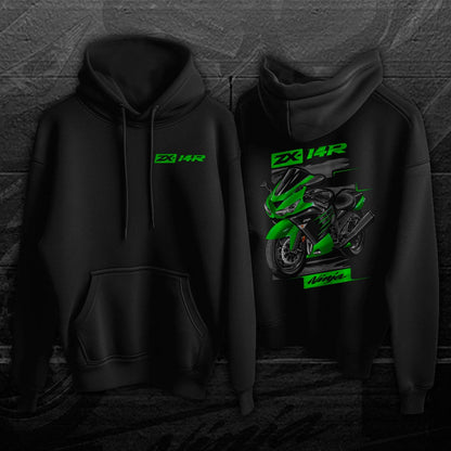 Kawasaki Ninja ZX-14R 2014-16 Hoodie - Motorcycle Sweatshirt for Riders