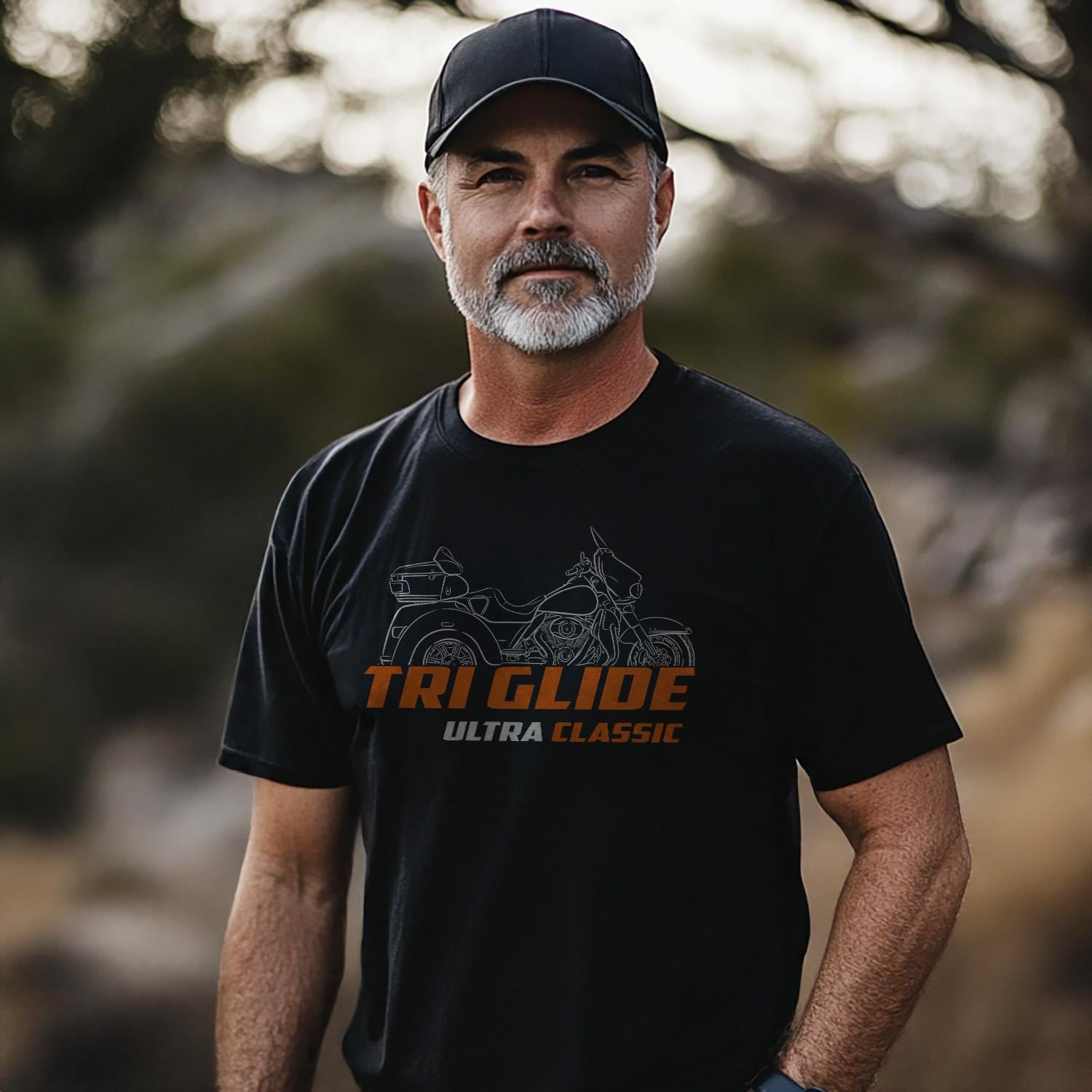 Harley-Davidson FLHTCUTG Tri Glide Ultra Classic Inspired T-Shirt - Biker Motorcycle Tee Shirt